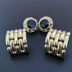 St. John vintage clip on earring bundle